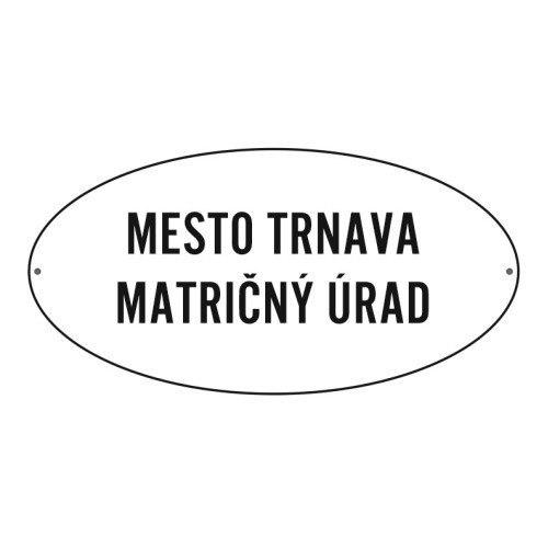 Tabuľa na matričný úrad